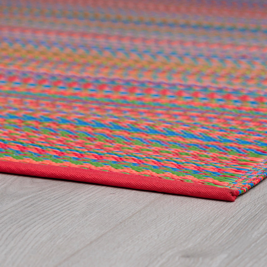 6x9 Waterproof Reversible Plastic Straw Outdoor Rug N41351