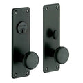 Satin Black Single Cylinder Mortise Handleset Entrance Trim Set K572