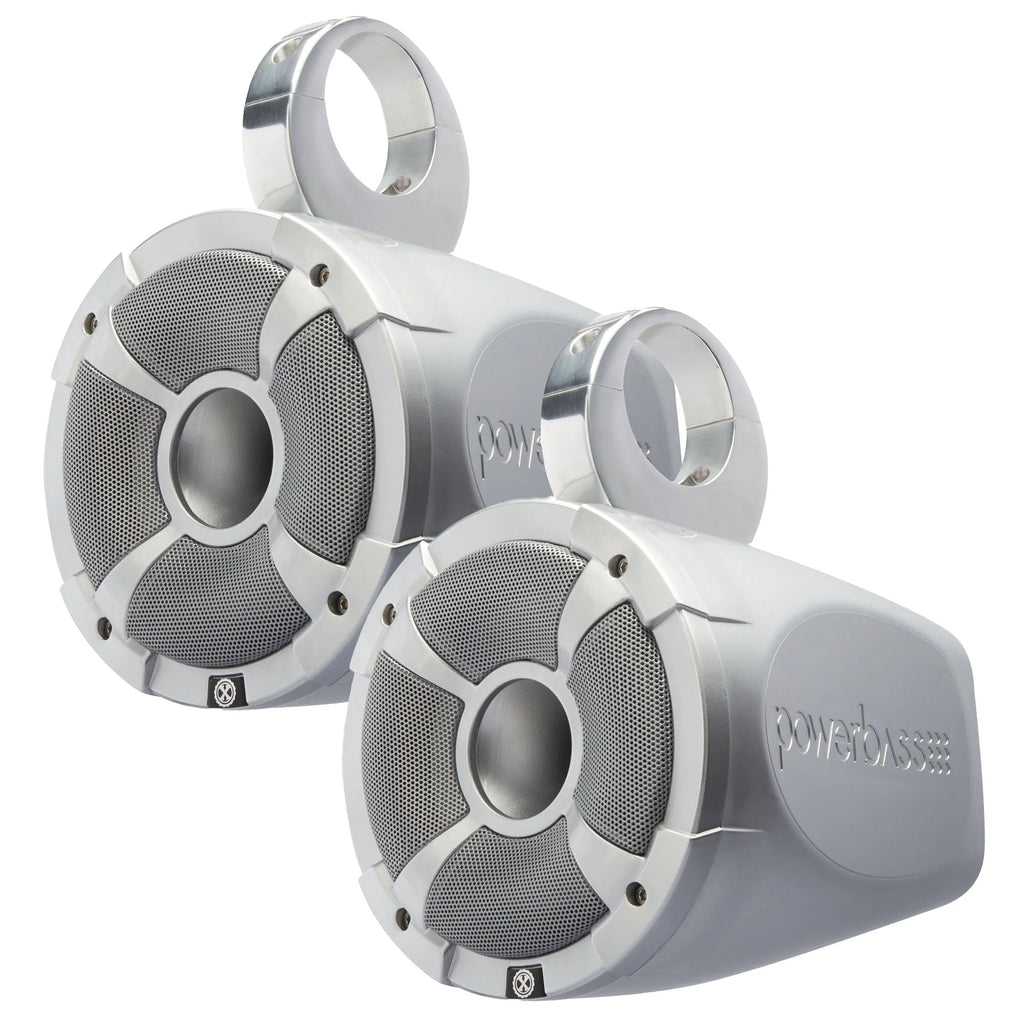 2 Pairs of 6.5" Marine Wake Board & UTV Roll Bar Speakers with Amplifier M74706