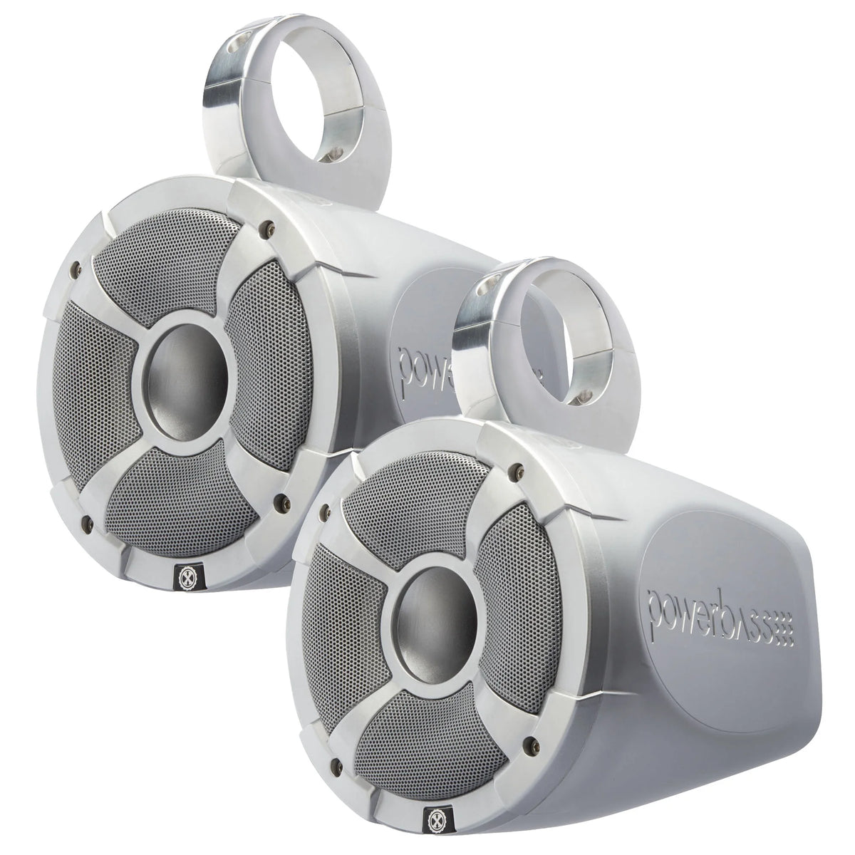 2 Pairs of 6.5" Marine Wake Board & UTV Roll Bar Speakers with Amplifier M74706