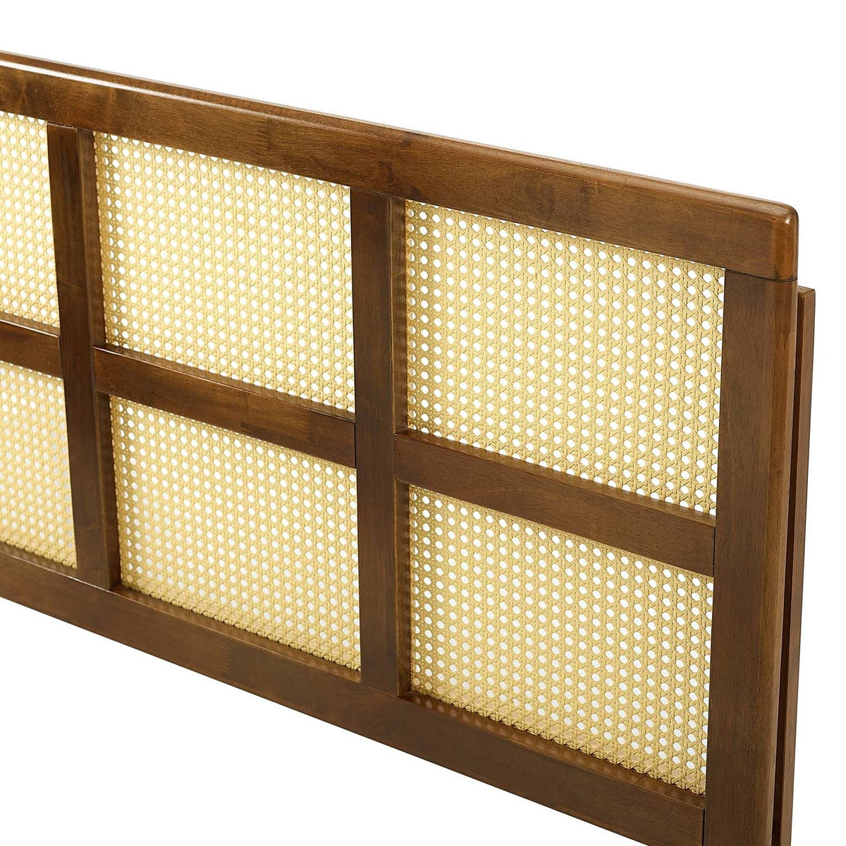 Queen Size Walnut Wooden Headboard Z3553