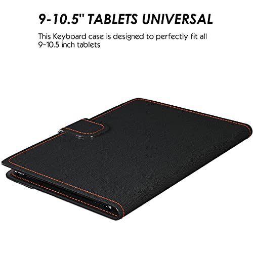 9" to 11" Tablet Keyboard Case with Touchpad Black U8528