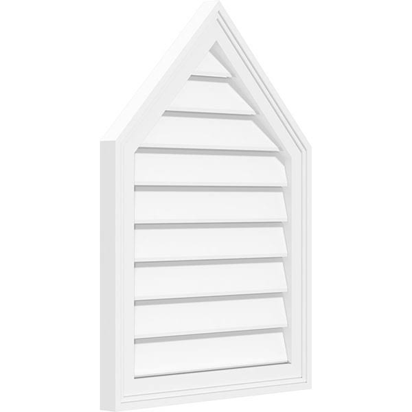 Peaked Top Surface Mount PVC Gable Vent J900