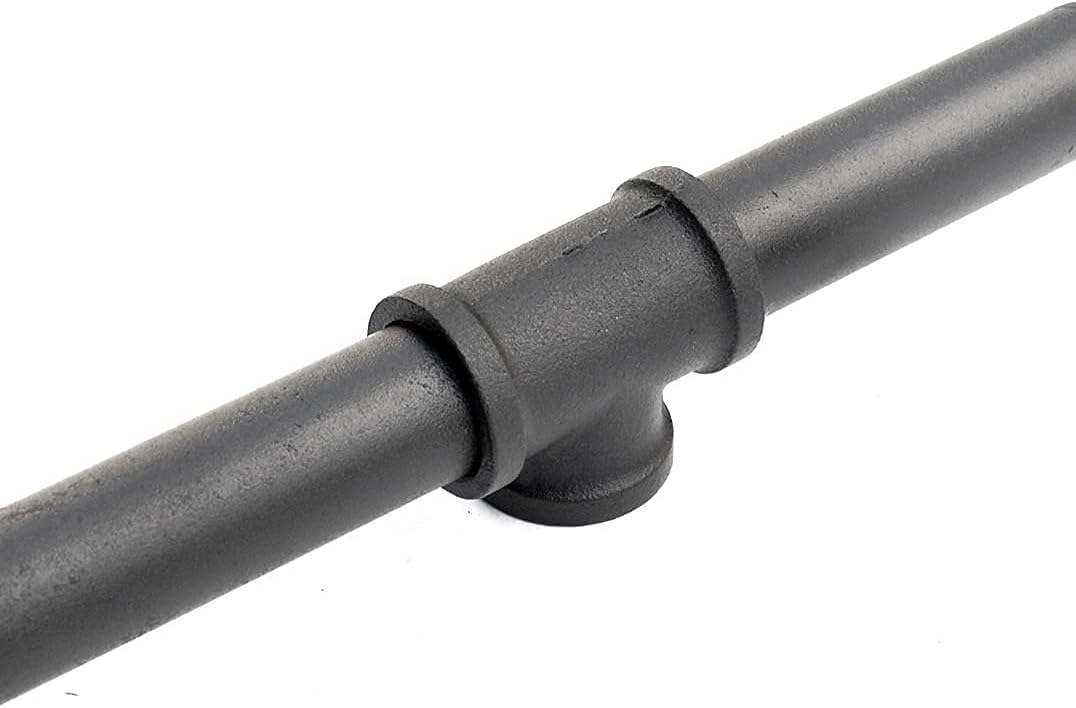 Black Industrial Wall Mount Pipe Handrail L85651
