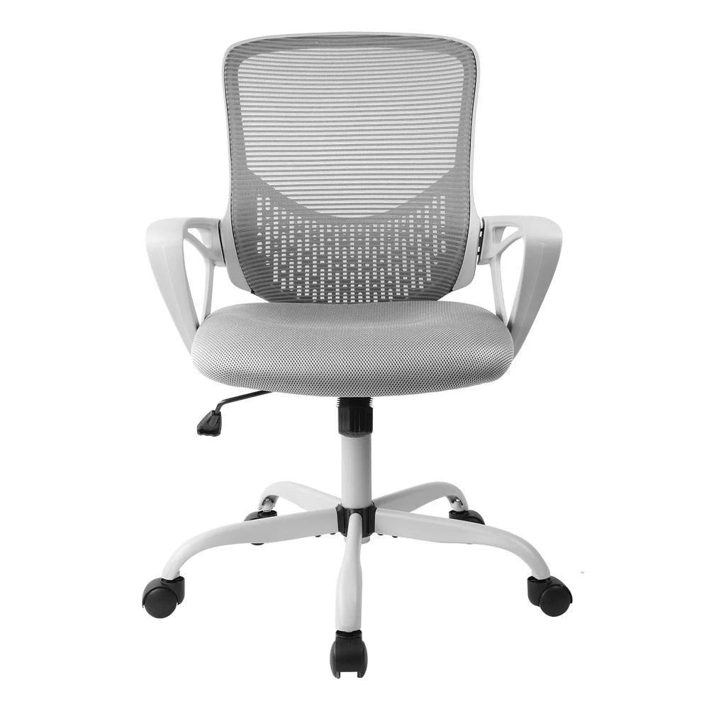 Gray Ergonomic Mesh Office Chair with Armrests Swivel Adjustable Height E67000