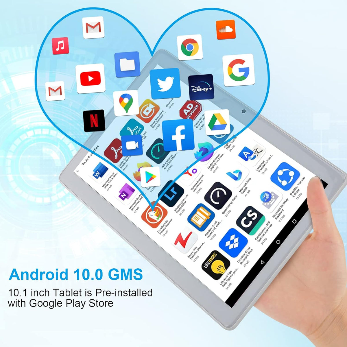10 inch Android Tablet with 32GB ROM 4G Phone Call C228245