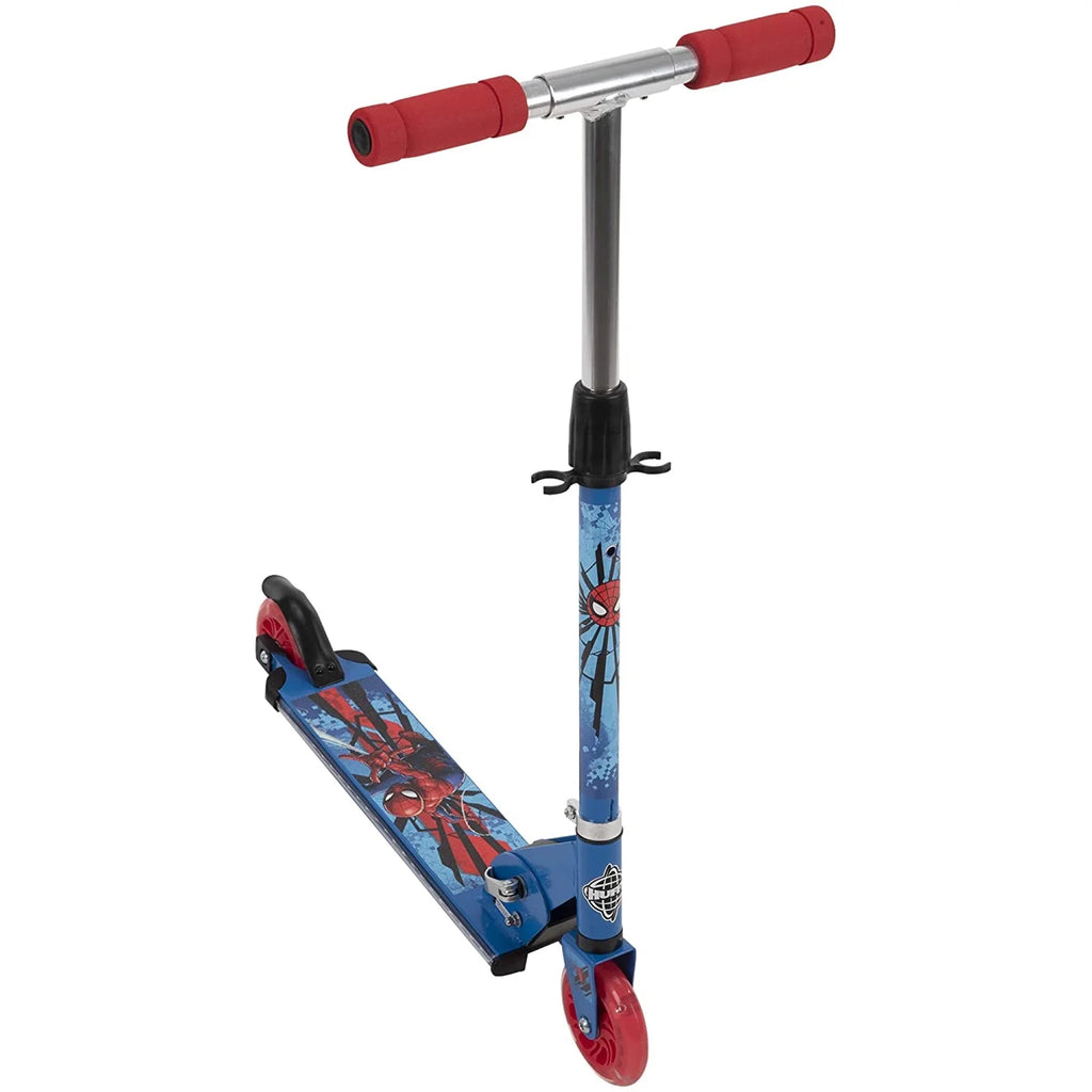 Spider-Man Steel 2 Wheel Scooter with LED Lights Z1842