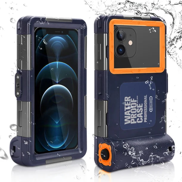 Waterproof Protective Case for Phones Up to 6.9 Inch with Lanyard L468224