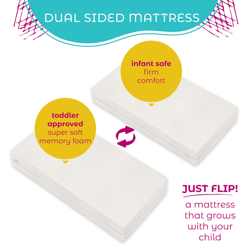 Memory Foam Crib Mattress with Waterproof Cover L239
