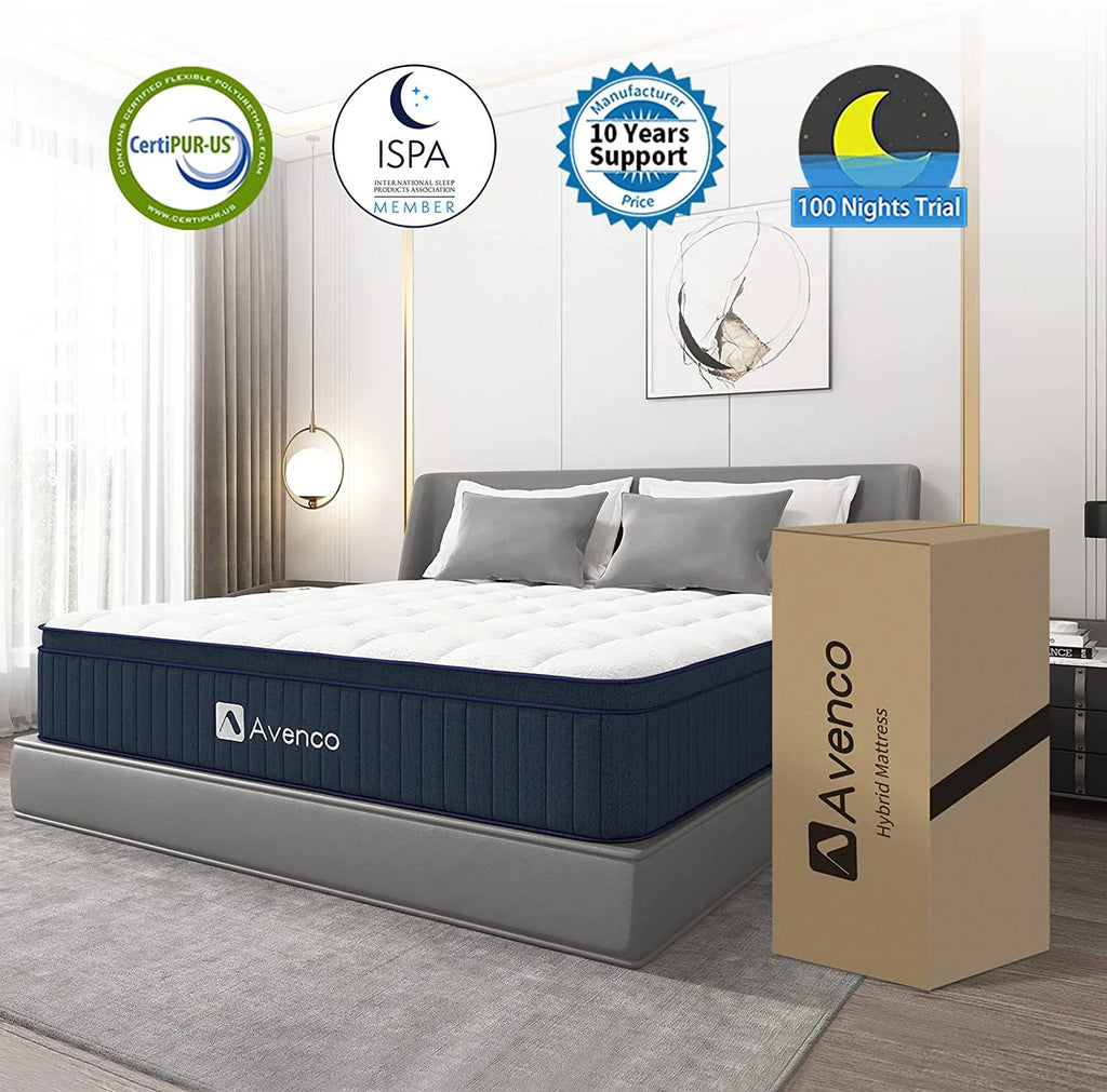 Full Size Gel Memory Foam Pocket Spring Hybrid Mattress O608