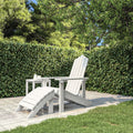 HDPE Outdoor Fire Pit Chair with Footstool H711213