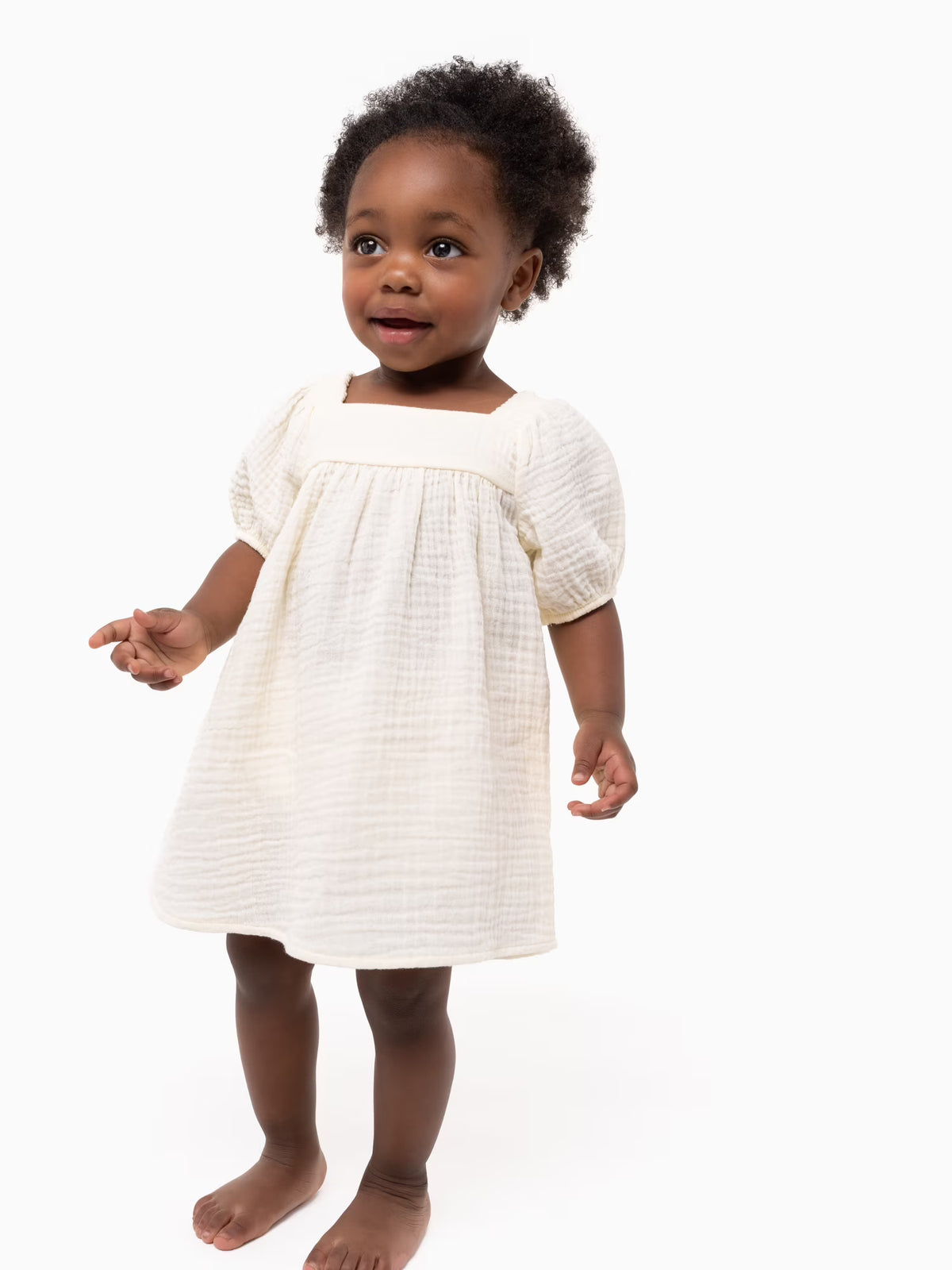 Ruffle Sleeve Dress and Diaper Cover S309770