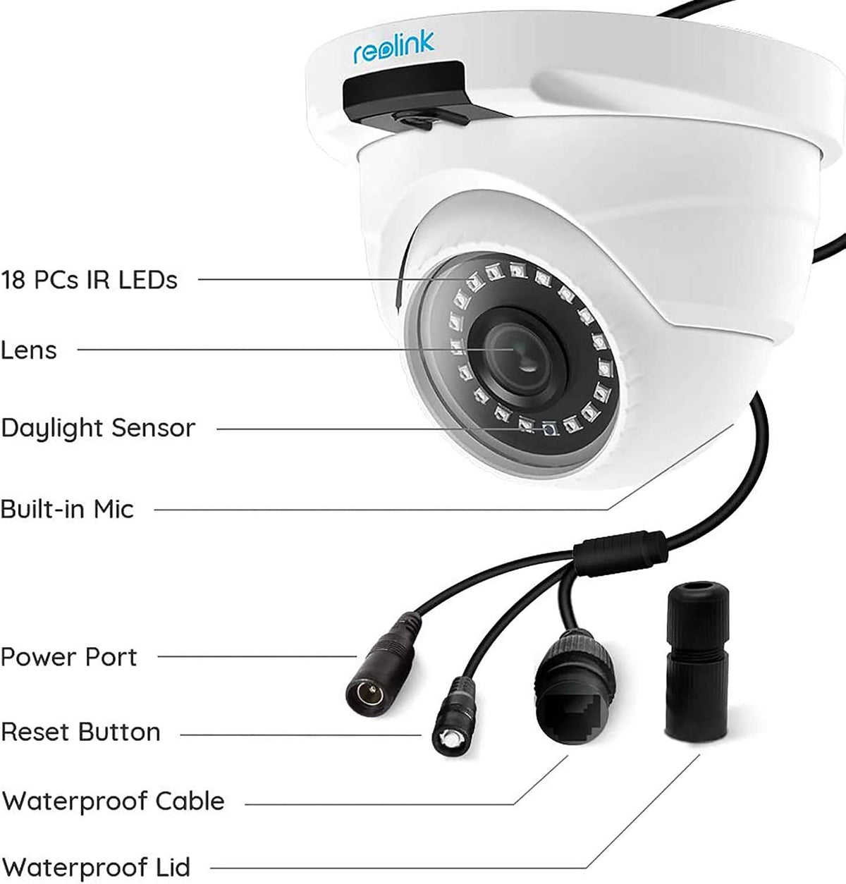 4MP PoE IP Camera Outdoor Video Surveillance Cam Y602