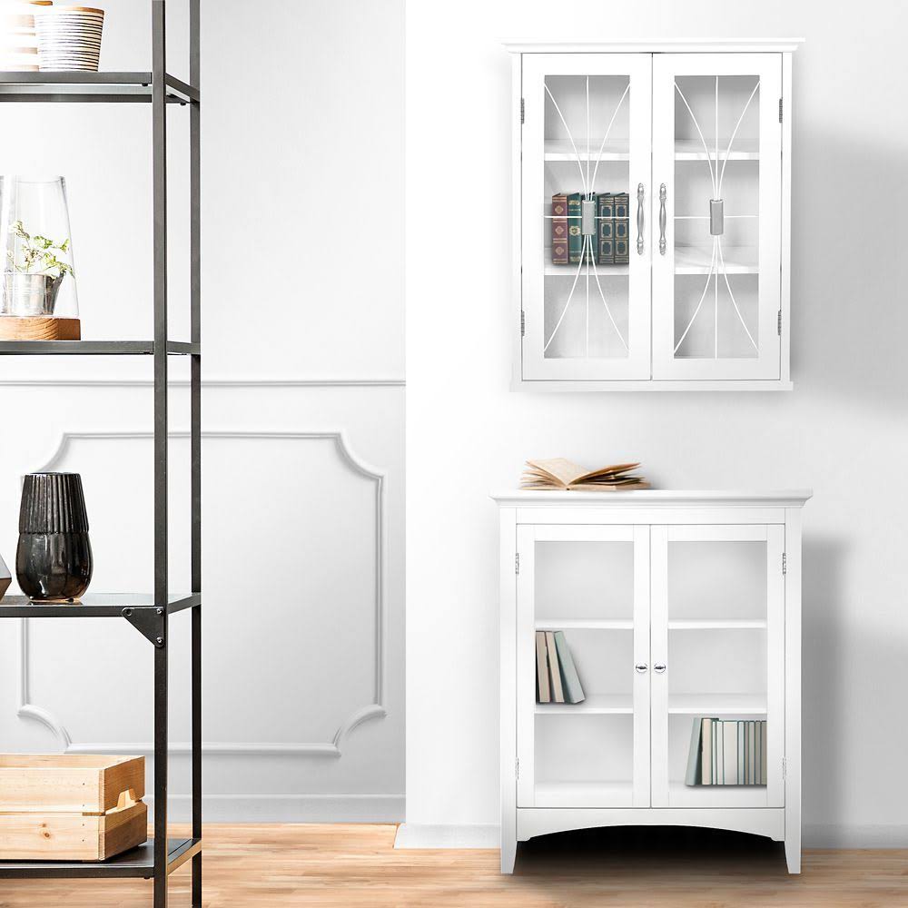 2-Door White Wall Cabinet E45662