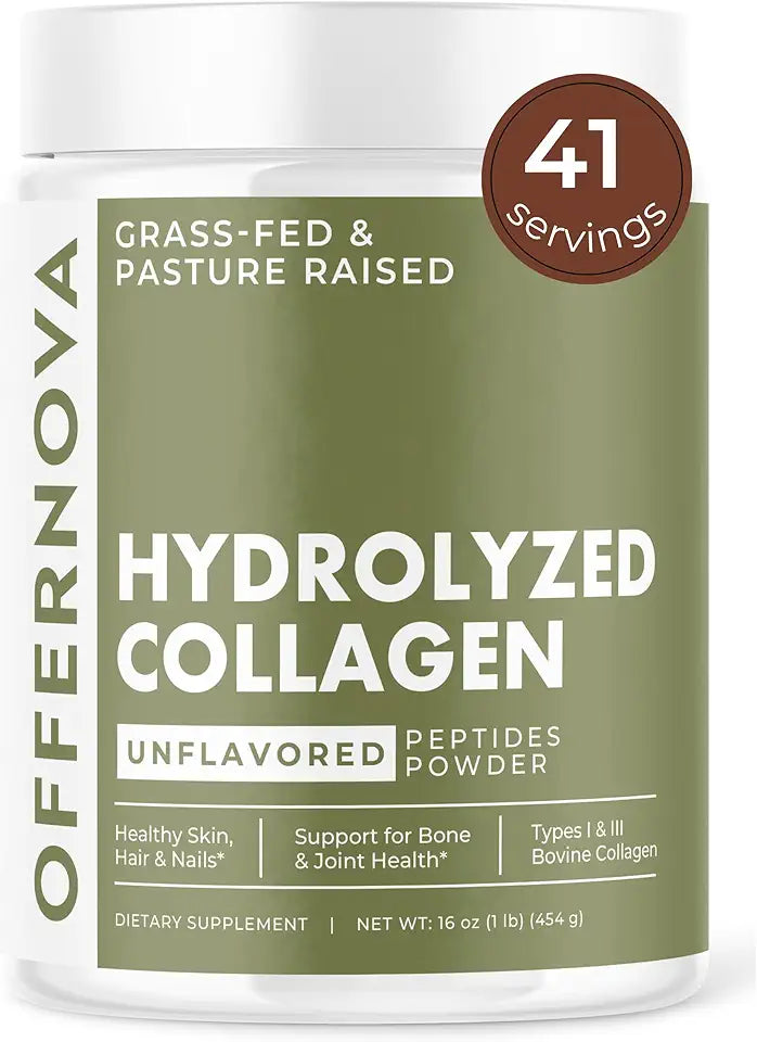 Hydrolyzed Collagen Peptides Powder - Grass Fed & Unflavored H844307