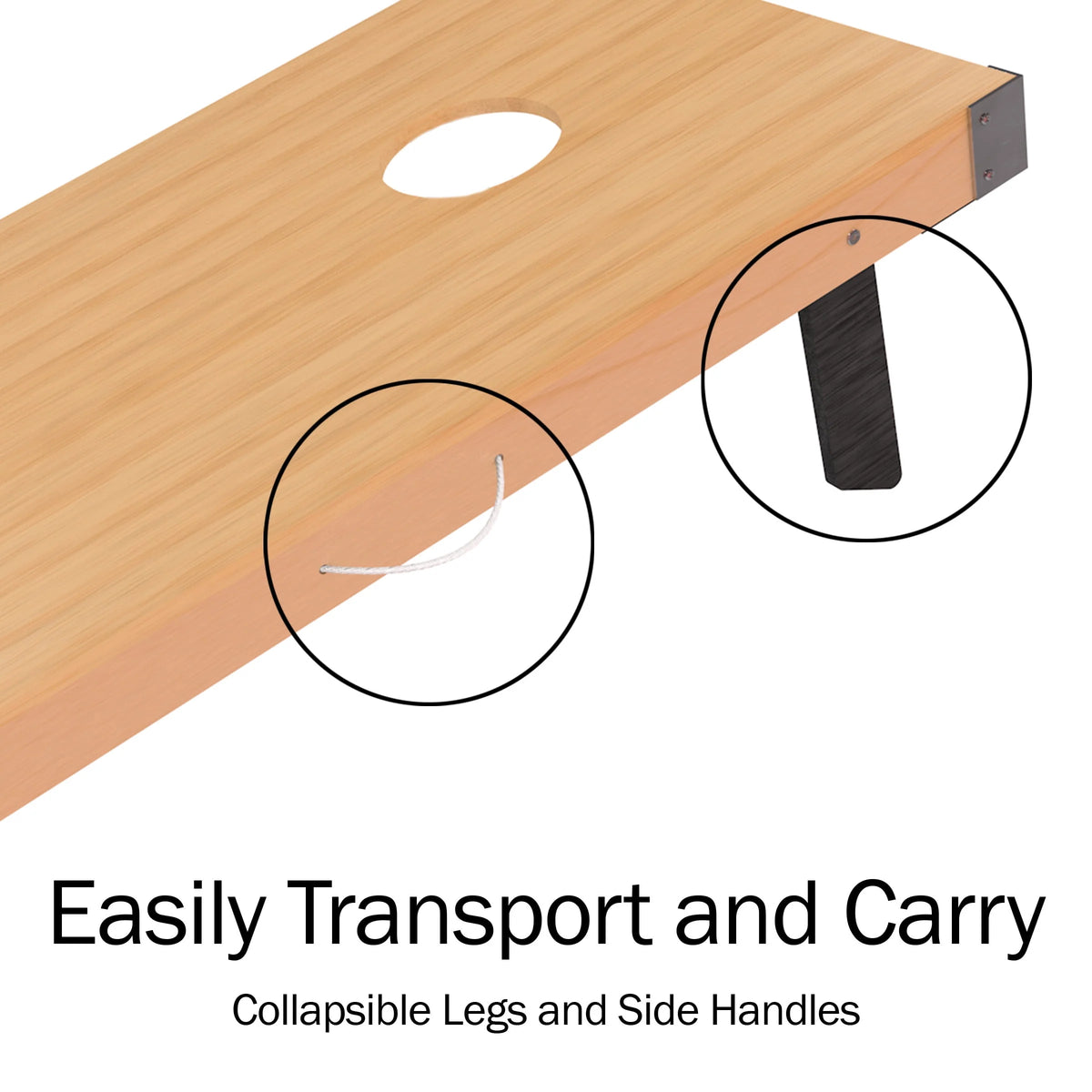 Regulation Sized Outdoor Cornhole Boards and Bags K690155