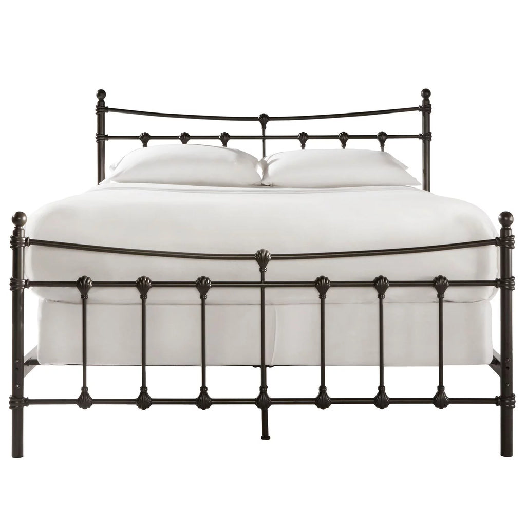 Antique Brown Metal King Bed Z974