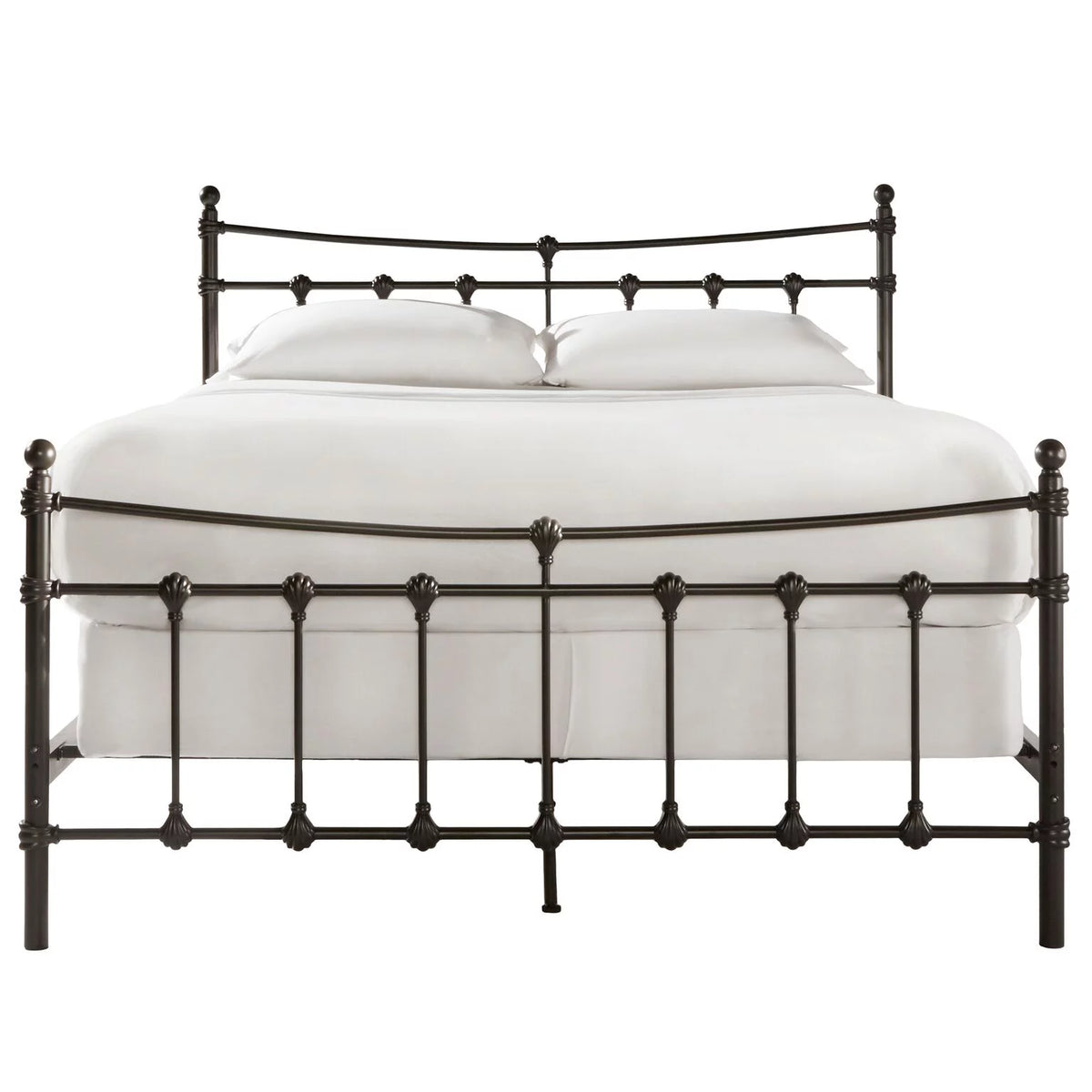 Antique Brown Metal King Bed Z974