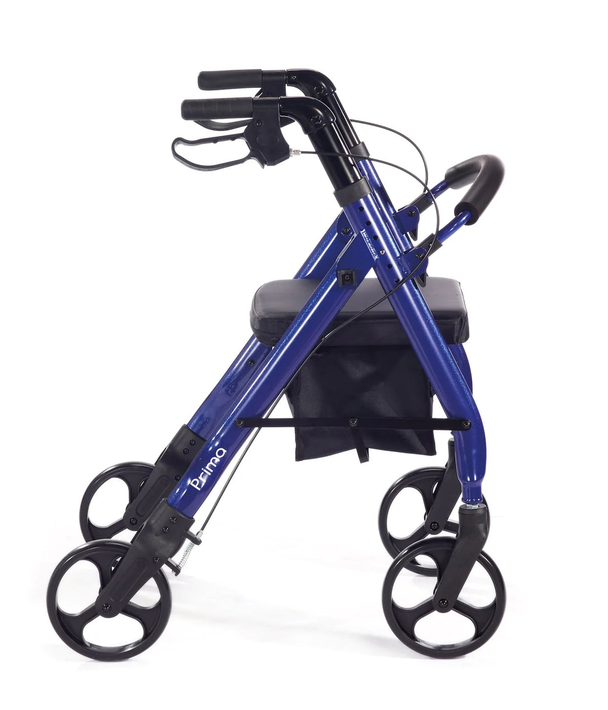 Heavy-Duty Rolling Walker Rollator with 15-Inch Wide Nylon Seat U639