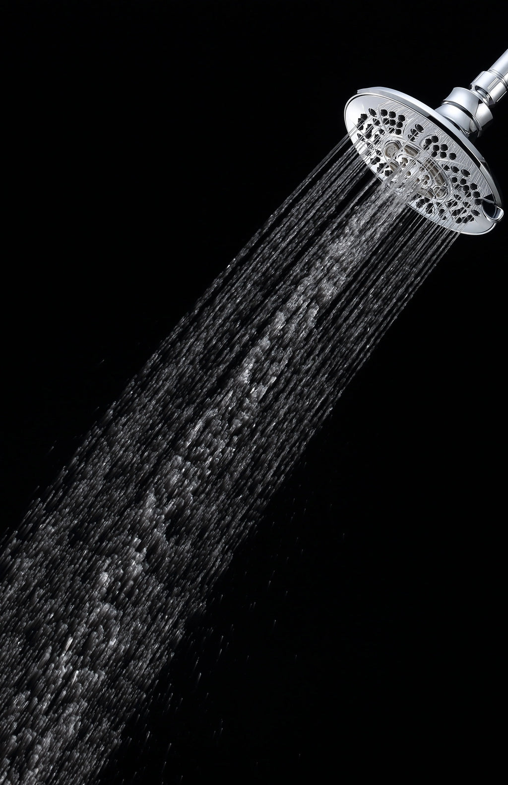 6-Setting Large Chrome Shower Head with Rub-Clean Nozzles T5160