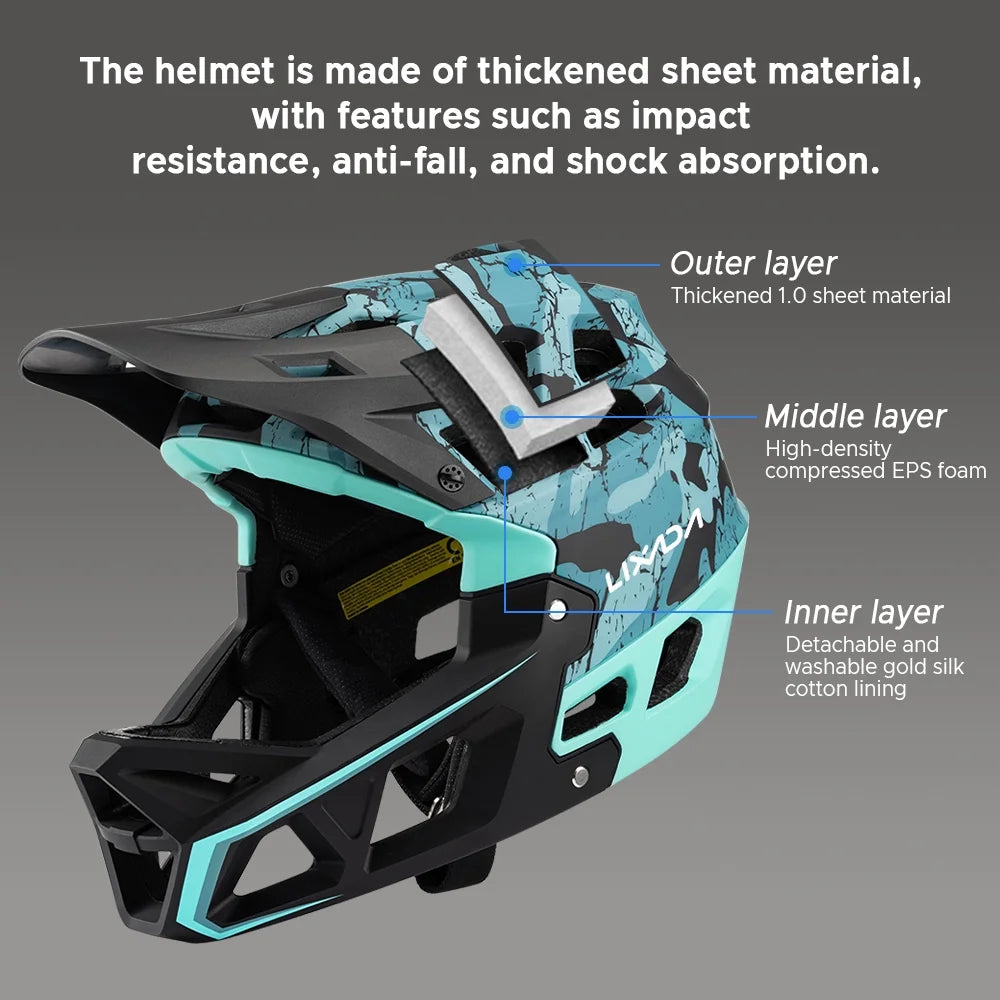 Adult Mountain Bike Helmet with Visor, 31 Vents P382118
