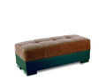 Brown Fabric Chenille Ottoman U520