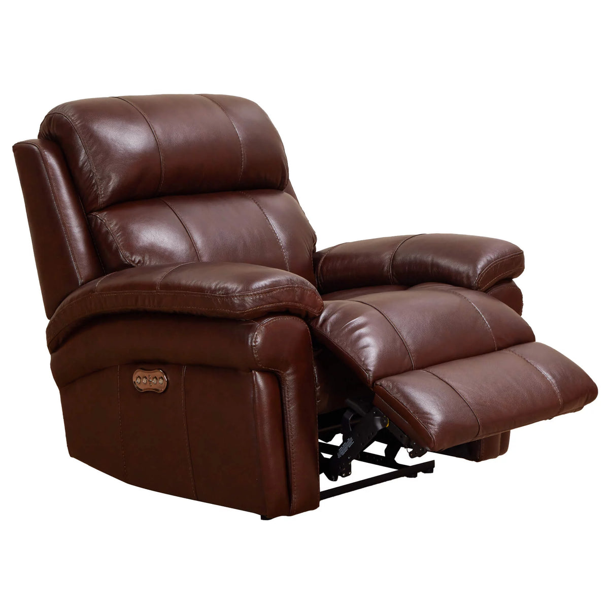 Brown Leather Recliner Loveseat T36581