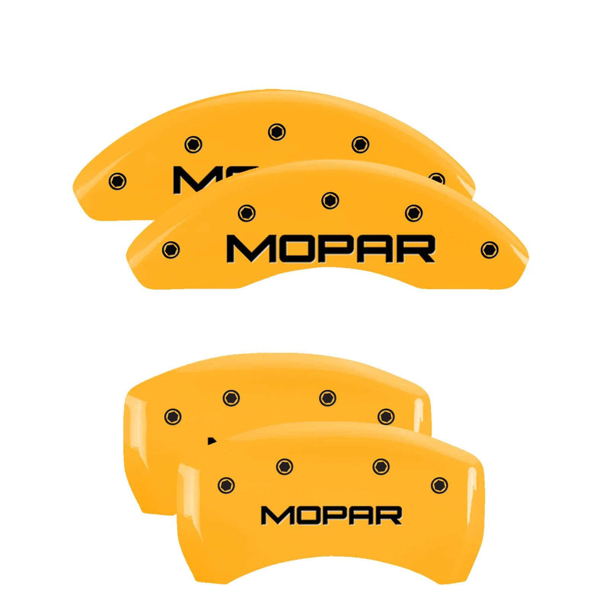 4 Caliper Covers Black Yellow Finish I85830