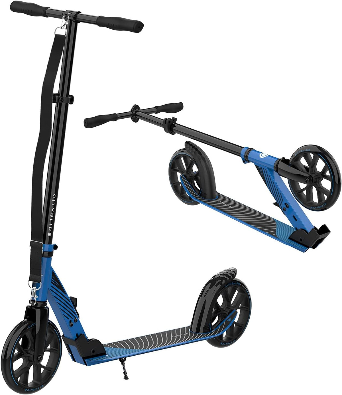 Foldable Lightweight Adult Kick Scooter with Carry Strap and Kickstand Q201