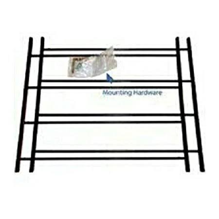 Black 4 Bar Window Guards, Case of 3 I67978