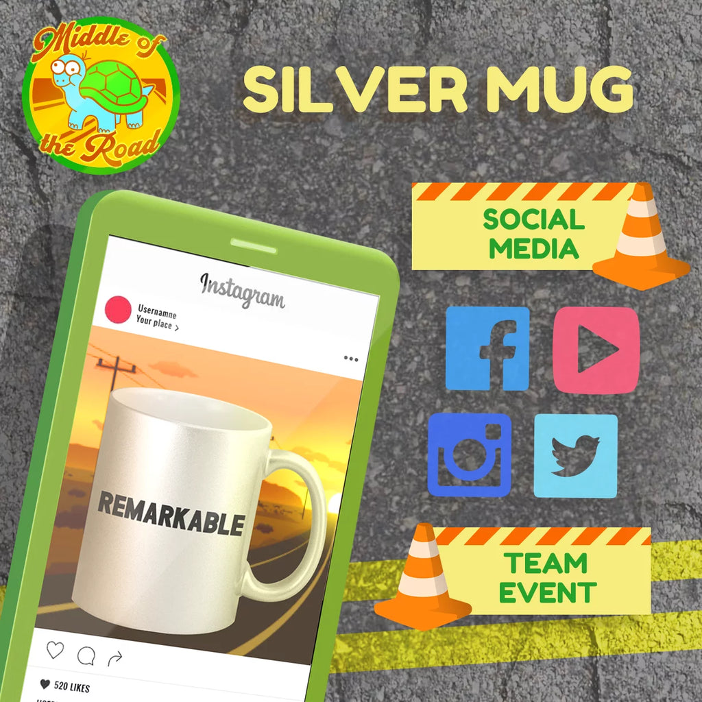 11oz Silver Coffee Mug Cup Z762