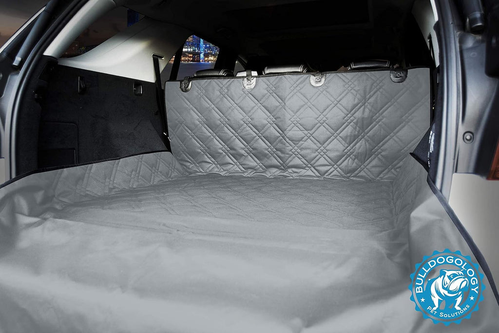 Large Grey Waterproof SUV Cargo Liner Seat Cover for Dogs K1237