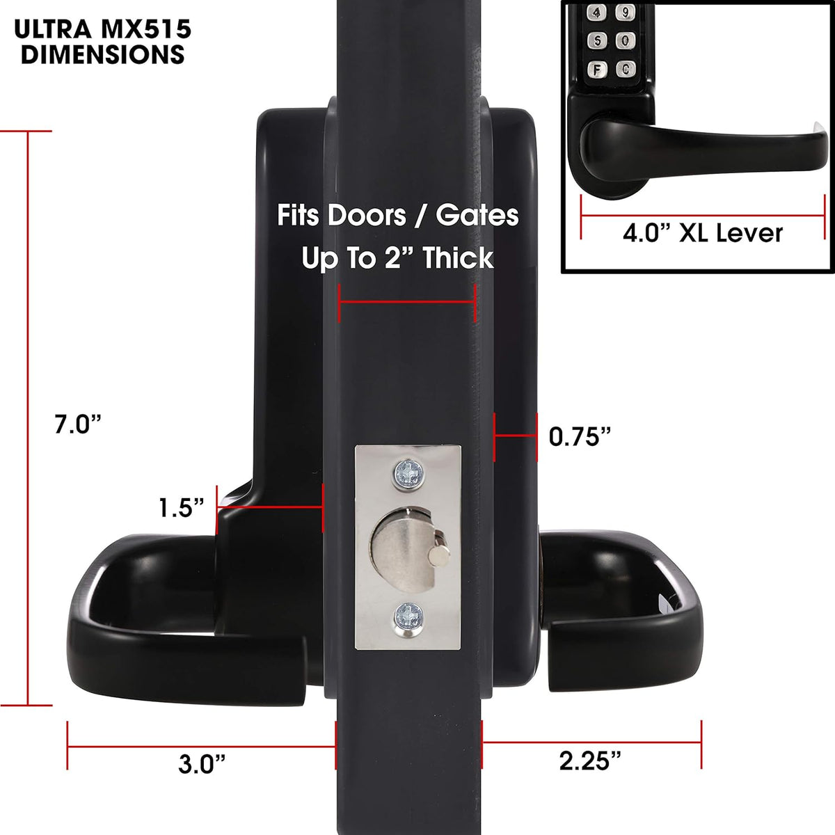 Mechanical Push Button Keypad Lock N10021
