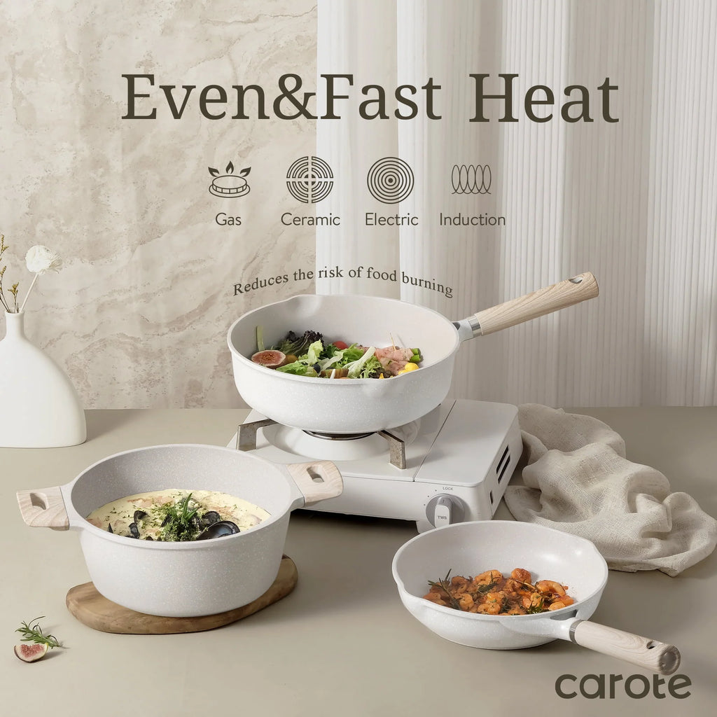 21 Pcs Nonstick Induction Cookware Set D589641