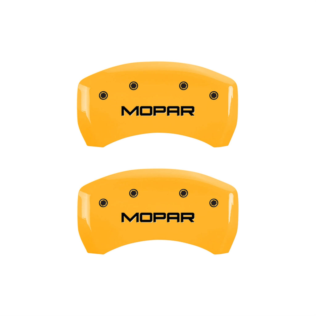 4 Caliper Covers Black Yellow Finish I85830