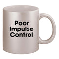 11oz Silver Coffee Mug Cup Z762
