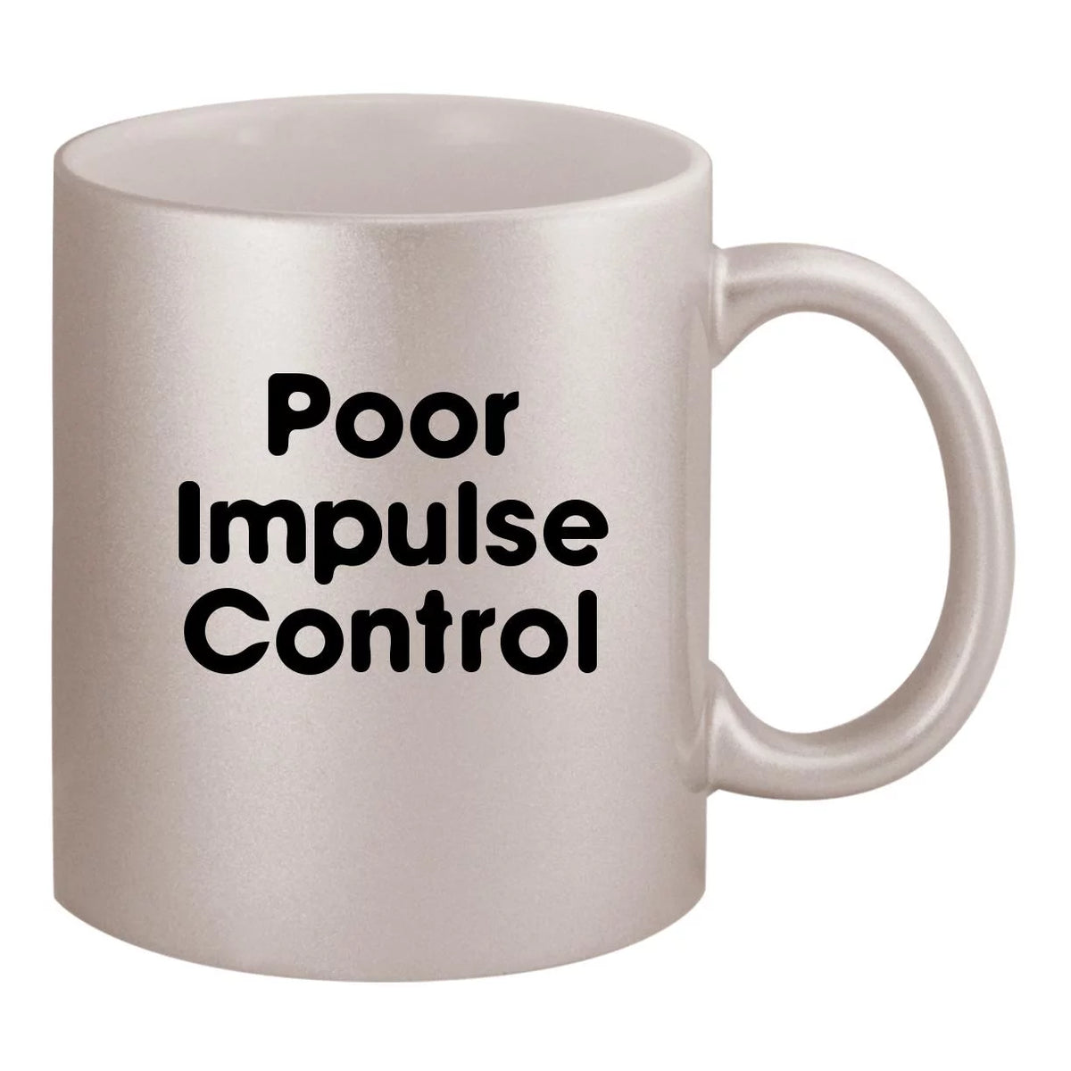11oz Silver Coffee Mug Cup Z762