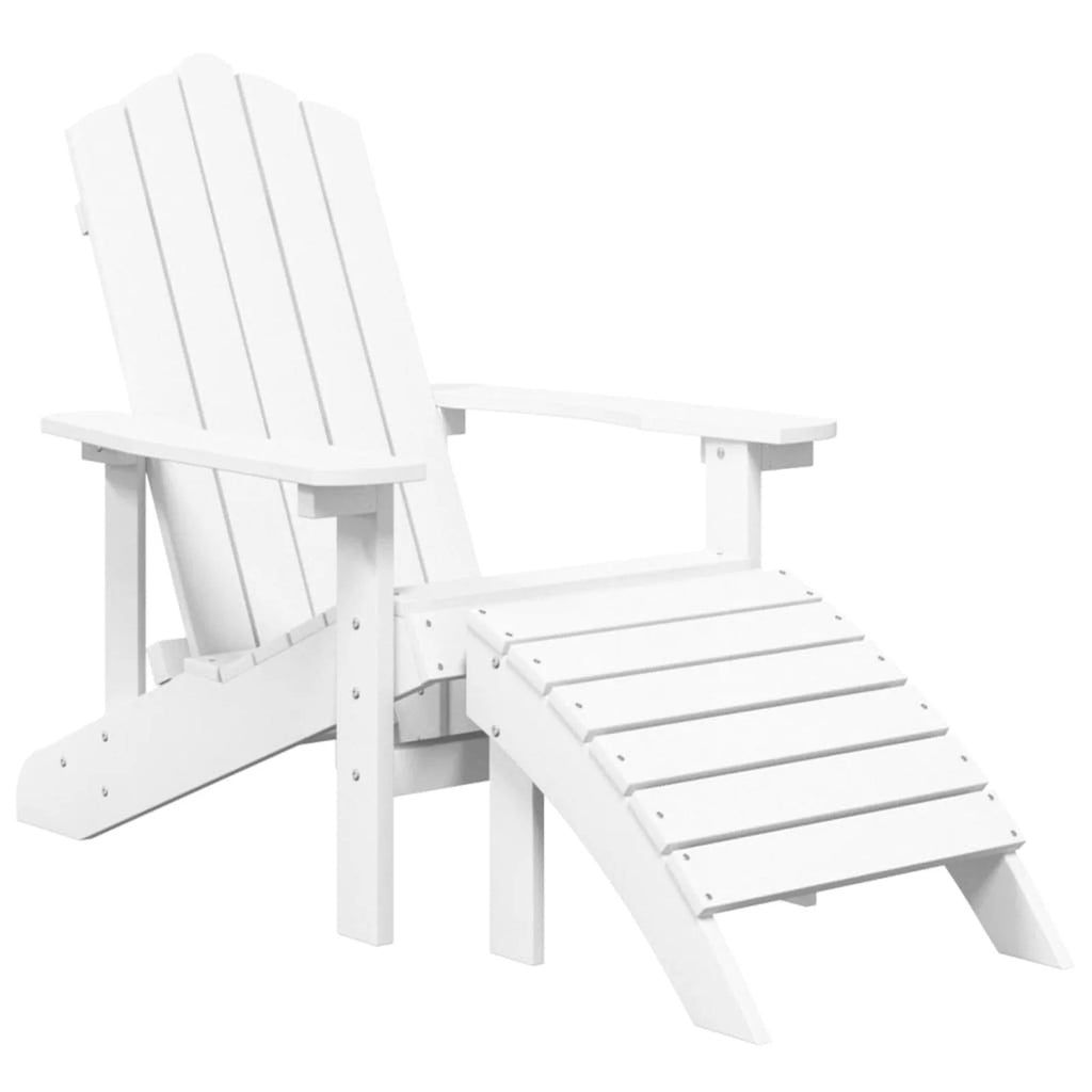 HDPE Outdoor Fire Pit Chair with Footstool H711213