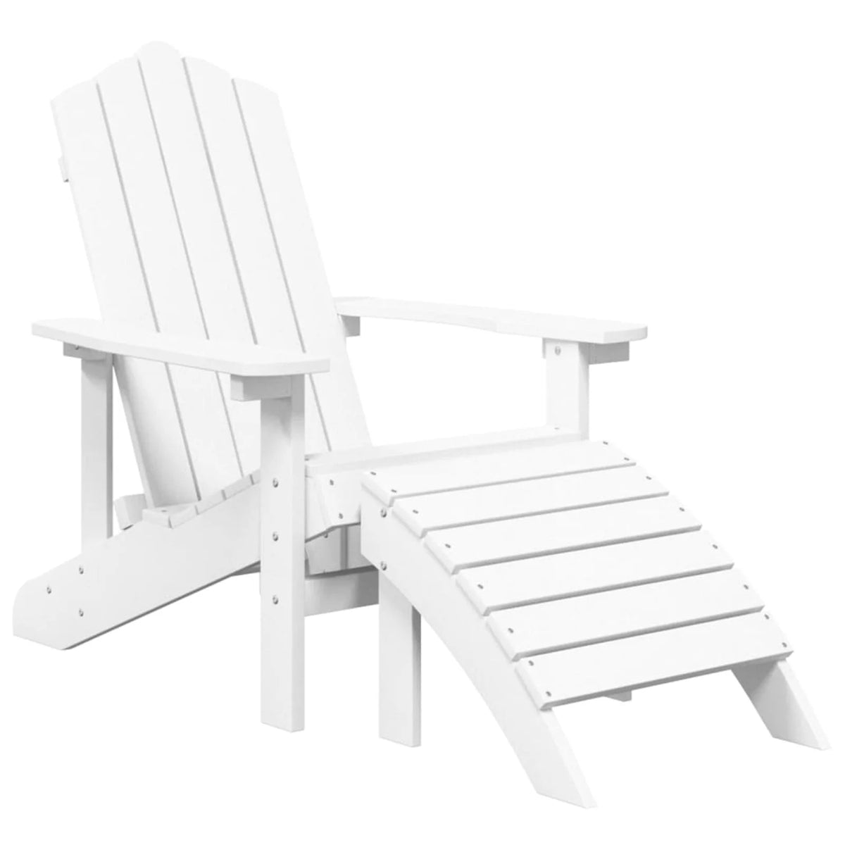 HDPE Outdoor Fire Pit Chair with Footstool H711213