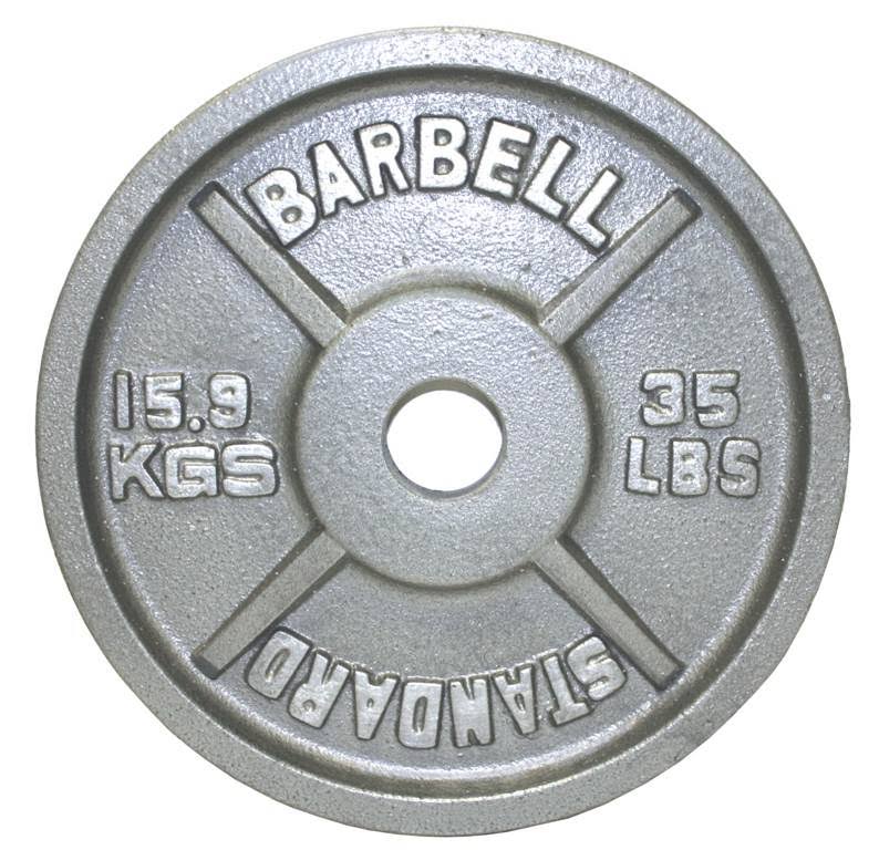 Gray Olympic Plate - 35 lbs. I3277