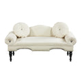 Velvet Loveseat Sofa with Nail Head Trimming and Tufted Design P91792