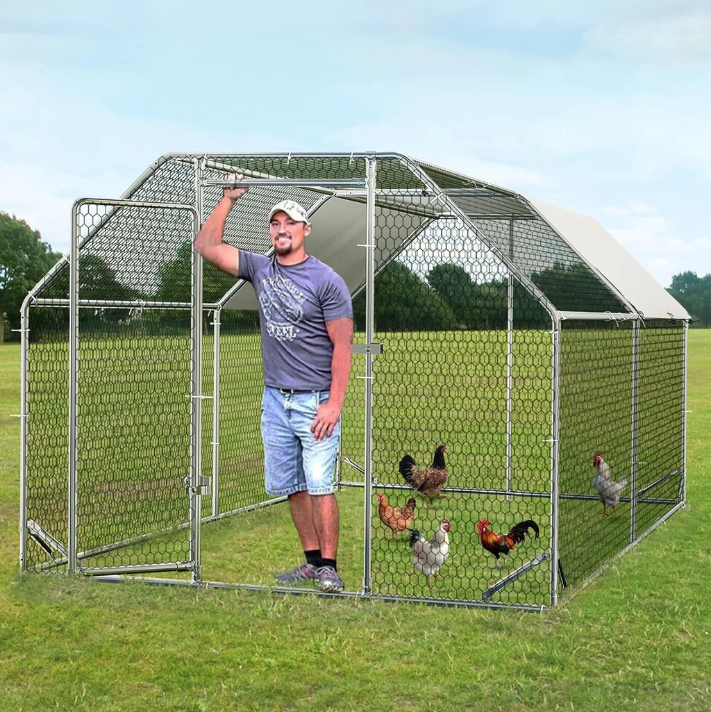 Large Metal Walk in Chicken Coop P88941