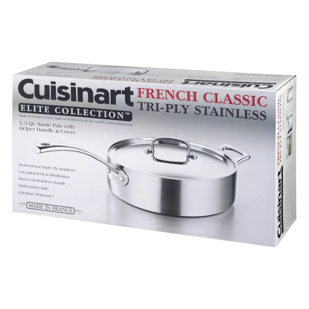 Stainless Steel Saute Pan with Cover 5.5 Quart L289181
