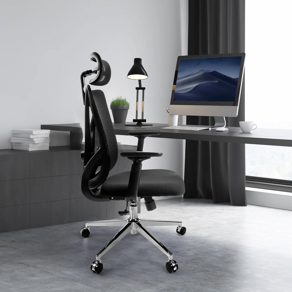 Black Ergonomic High Back Office Chair with Lumbar Support U177965