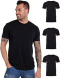 Men's Plain Crewneck T-Shirts 3-Packs, Soft & Fitted, S - 4XL K37631