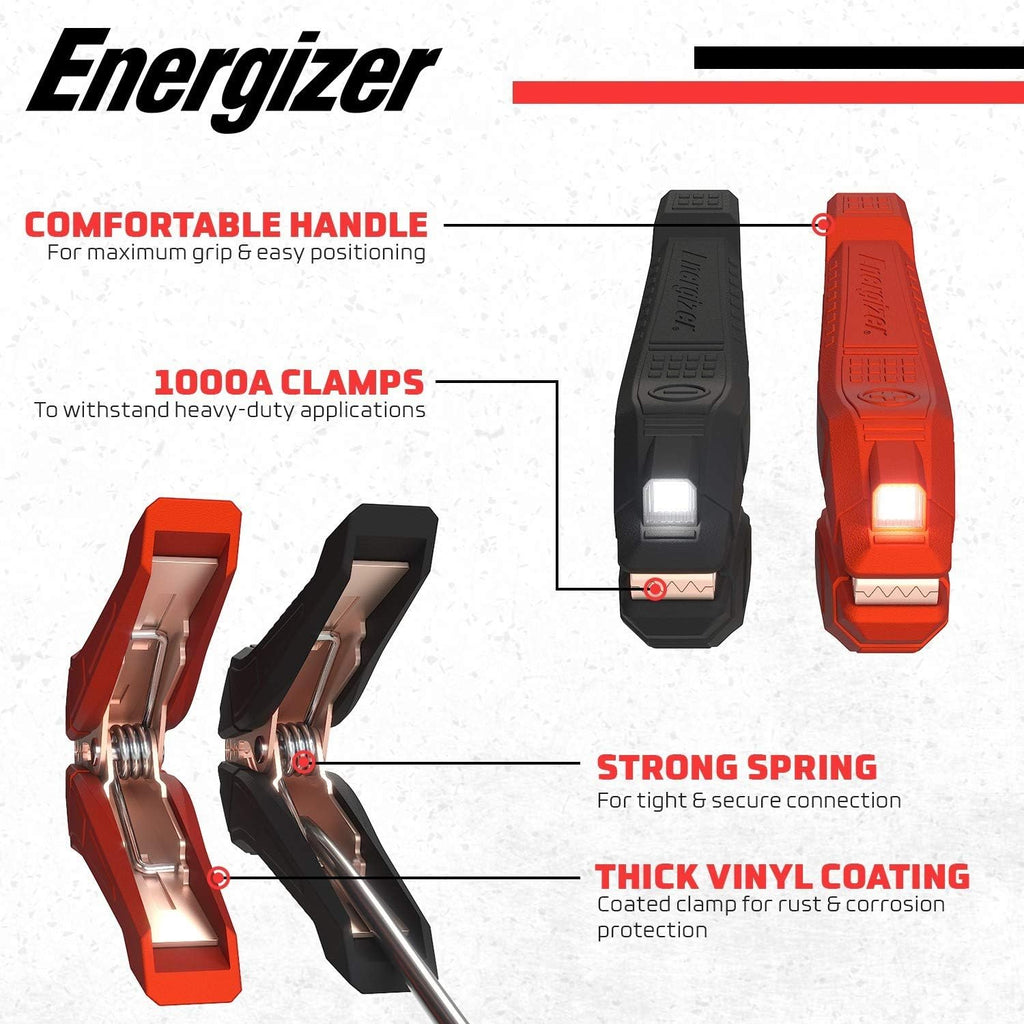 25-Feet 1-Gauge Heavy Duty Jumper Cables with Carrying Bag D71894