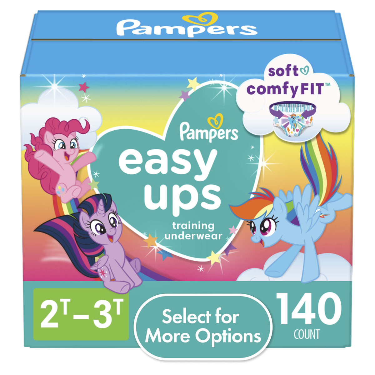 Training Pants Toddler Girls Size 2T-3T 140 Count U85143