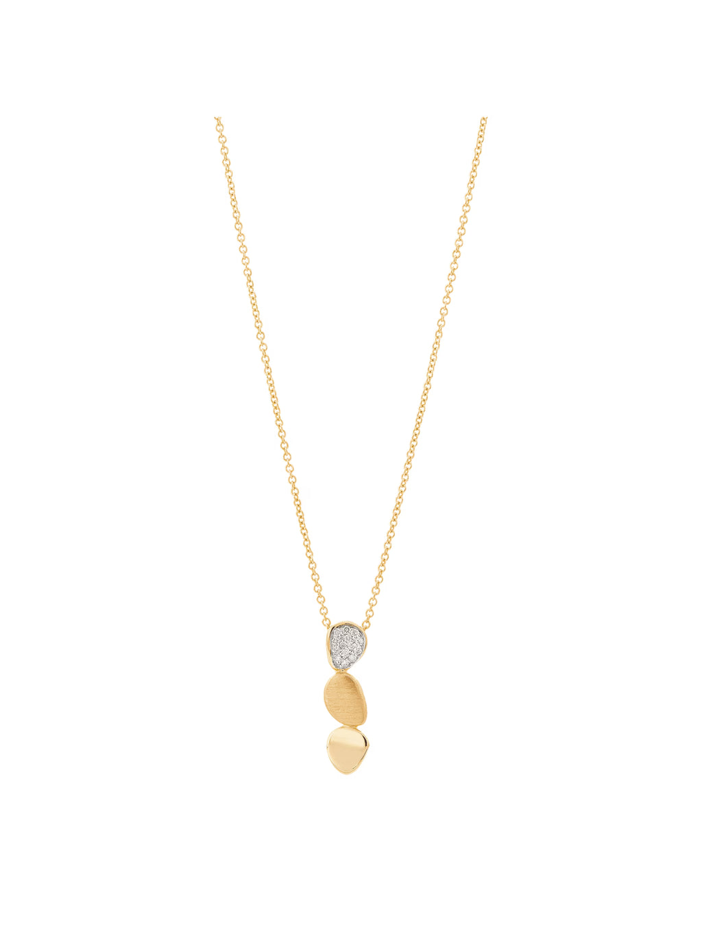 14kt Yellow Gold Diamond Oval Pendant Necklace U35387