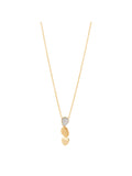 14kt Yellow Gold Diamond Oval Pendant Necklace U35387