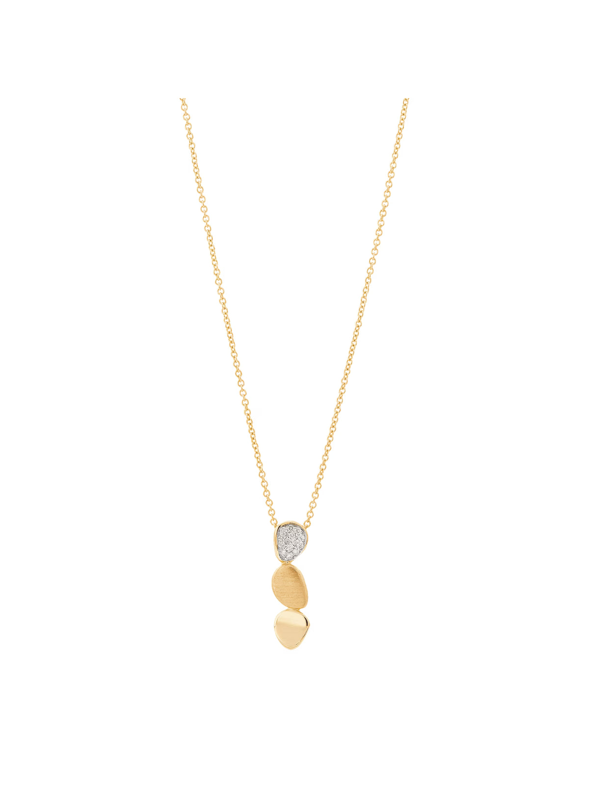 14kt Yellow Gold Diamond Oval Pendant Necklace U35387